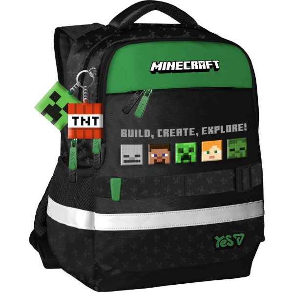 Фото - Рюкзак школьный YES S-52S Ergo Minecraft Reality (550274)